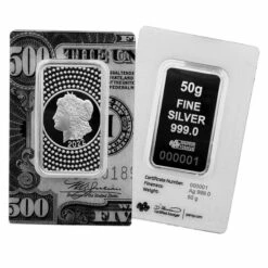 Best reviews of 🤩 Coin Collector 2022 PAMP Suisse 50 Gram Fine Silver Morgan Bar - Limited Mintage 5000 🎉