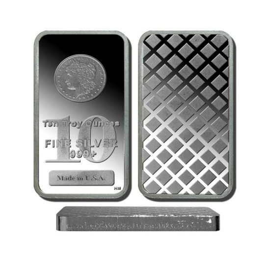 Best reviews of โจ Coin Collector 10 Troy Oz. Prooflike 99.9% Silver Bar With Morgan Dollar Design ๐