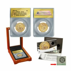 Hot Sale 🔥 Coin Collector 2015 EU70 ANACS American $1 Coin And Currency Set 🛒