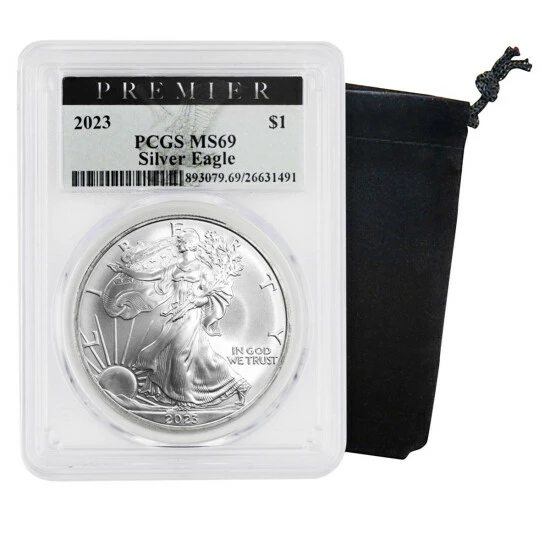 New ๐ Coin Collector 2023 MS69 PCGS Premier Label Silver Eagle Dollar Coin ๐คฉ