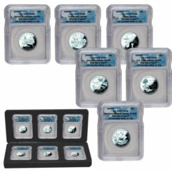 Cheap 🔔 Coin Collector 2009 6-piece PR70 DC And Territorial State Quarters FDOI LE 729 ✔️