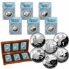Wholesale 🌟 Coin Collector 2009 PR70 ANACS Silver DC And Territorial State Quarters - Complete Set Of 6 🔔