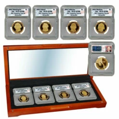 Cheap 😀 Coin Collector 2007 PR70 ICG DCAM 4-coin Presidential Dollar Set 🎉