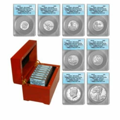 Flash Sale 😀 Coin Collector 2022 PR70 ANACS Advance Release LE 99 Silver Proof Set 🔔