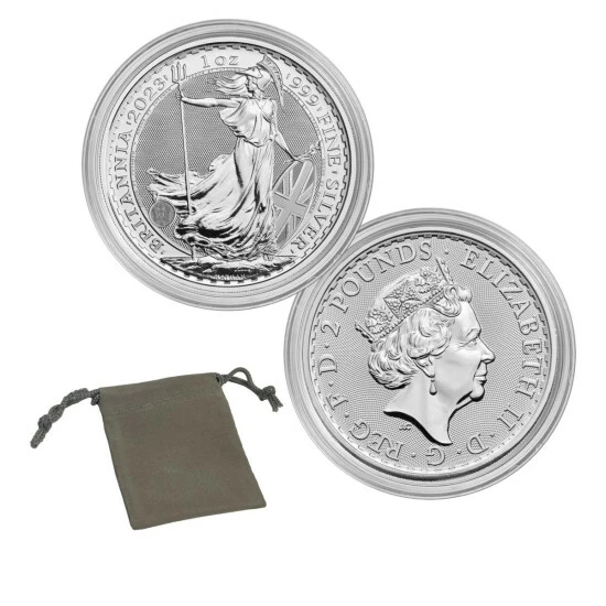 Cheapest โ Coin Collector 2023 British Silver Britannia Coin With Queen Elizabeth II Effigy ๐