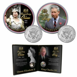Top 10 🥰 Coin Collector Queen Elizabeth II & King Charles III Colorized JFK Half Dollar Coins 🛒