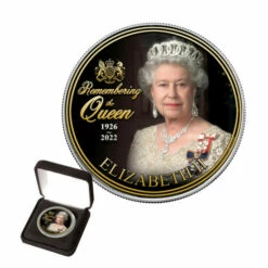 Cheapest 🛒 Coin Collector Remembering The Queen Colorized Silver Eagle Dollar Coin 🧨