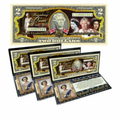 Top 10 🎉 Coin Collector Queen Elizabeth II Colorized $2 Bill - Set Of 3 🎉