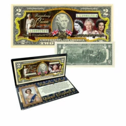 Top 10 🥰 Coin Collector Queen Elizabeth II Colorized $2 Bill ⌛