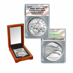 Outlet 🔔 Coin Collector 2022 PR70 DCAM ANACS Advance Release American Liberty Silver Medal 👍