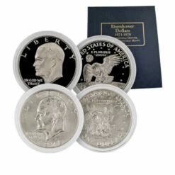 Best Sale 🥰 Coin Collector 1971-1978 PDS Complete Set Of 32 Proof & Uncirculated Eisenhower Coins 👏