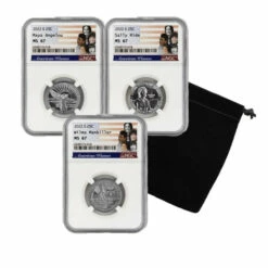 New 🤩 Coin Collector 2022-S MS67 NGC American 👩 Women Quarters - Angelou, Ride, Mankiller 🎁