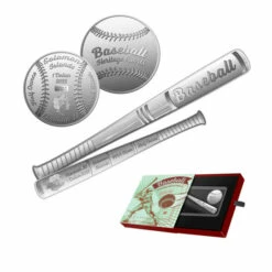Hot Sale 😉 Coin Collector 2022 Limited Edition 3000 Solomon Islands ⚾ Baseball & Bat Silver Coins ✨