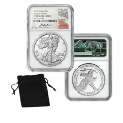 Hot Sale 🔥 Coin Collector 2022-W PF70 NGC Advance Releases Silver Eagle Signed By David Ryder ✨