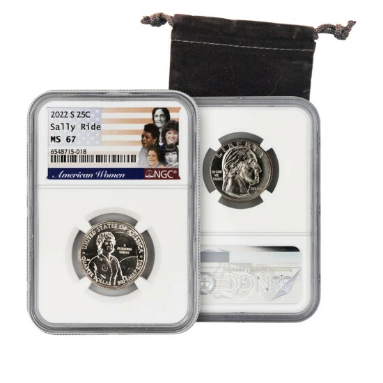 Best Sale ๐ฏ Coin Collector 2022-S MS67 NGC American ๐ฉ Women Quarter Series - Sally Ride ๐ฅฐ