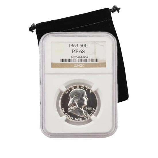 Cheapest π― Coin Collector 1963 PF68 NGC Benjamin Franklin 90% Silver Half Dollar π