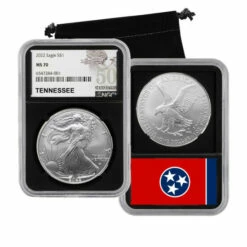 Outlet 😀 Coin Collector 2022 MS70 NGC 50 States Silver Eagle Series Coin - Tennessee ✔️