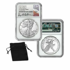 Cheap ⭐ Coin Collector 2021-W PF70 NGC Advance Release T-2 Silver Eagle Signed By David Ryder 🤩