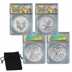 Best deal 😀 Coin Collector '21 MS70 ANACS 35th Anniversary Initial Release LE T1/T2 Silver Eagles 💯