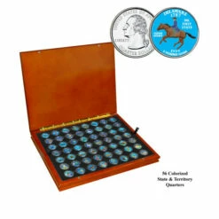 Brand new ⭐ Coin Collector 1999-2009 Colorized State/Territory Quarters - Set Of 56 🧨
