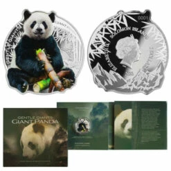 Discount 😀 Coin Collector 2022 Giant Panda Solomon Islands 1oz. Silver $2 Coin 🛒
