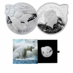 Cheapest ⭐ Coin Collector 2021 Solomon Islands Limited Edition Polar Bear 2 Oz. Silver $5 Coin 🤩
