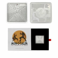Brand new ⭐ Coin Collector 2021 LE 2,000 Minotaur Labyrinth Of Crete Interactive Silver $4 Coin 👏