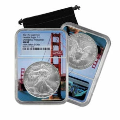 Wholesale ⭐ Coin Collector 2021 S-Mint MS69 NGC From 10th Box Emergency Silver Eagle Bridge Label ❤️
