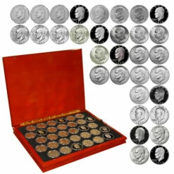 Coupon ⭐ Coin Collector 1971 – 1978 Complete BU Eisenhower Silver Dollars 32-Coin Set ⌛