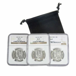 Discount 🥰 Coin Collector 1965-7 MS67 NGC John F. Kennedy Special Mint Set Half Dollars 😉