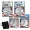 Best Pirce ⌛ Coin Collector 2022 MS70 And PR70 ANACS FDOI LE 222 Silver Eagle 2-Coin Set ✔️