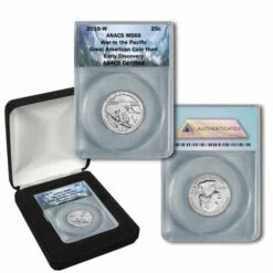 Best deal 😉 Coin Collector 2019-W MS66 ANACS "Early Discovery" War In The Pacific Quarter 🥰