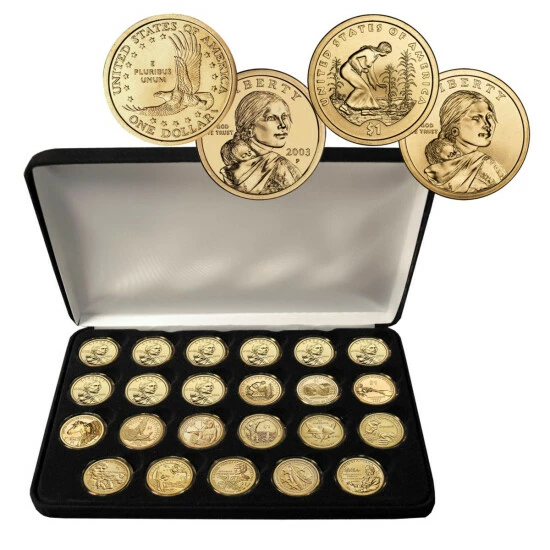 Hot Sale ๐ Coin Collector 2000-2022 BU Sacagawea/Native American Dollar 23-Coin Set ๐