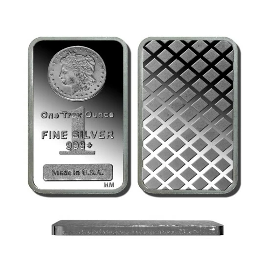 Cheapest ๐ Coin Collector 1 Troy Oz. Prooflike 99.9% Silver Bar With Morgan Dollar Design โ๏ธ