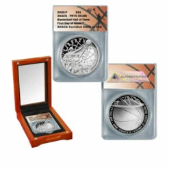 Best deal 👏 Coin Collector 2020 PR70 ANACS FDOI LE 450 🏀 Basketball Hall Of Fame Silver Dollar 🧨