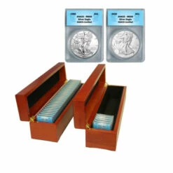 Cheapest 🤩 Coin Collector 1986-2020 Set Of 35 MS69 ANACS 99.93% Silver Eagle Dollar Coins 🥰