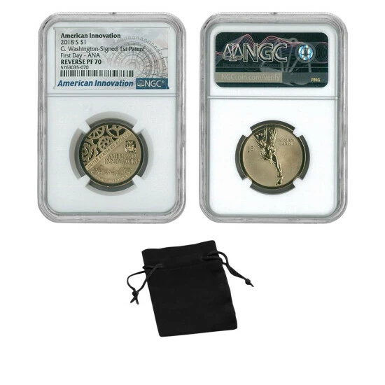 Best Sale โ๏ธ Coin Collector 2018 First Day ANA Reverse PR70 NGC American Innovation $1 Coin ๐