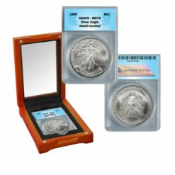 Coupon 🛒 Coin Collector 1997 MS70 ANACS Silver Eagle Dollar Coin 👍
