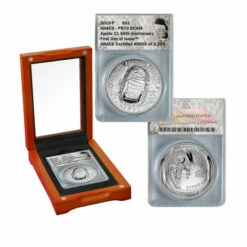 Best reviews of 🥰 Coin Collector 2019-P PR70 FDOI LE 2969 Apollo 11 50th Anniversary Silver Dollar Coin 😍